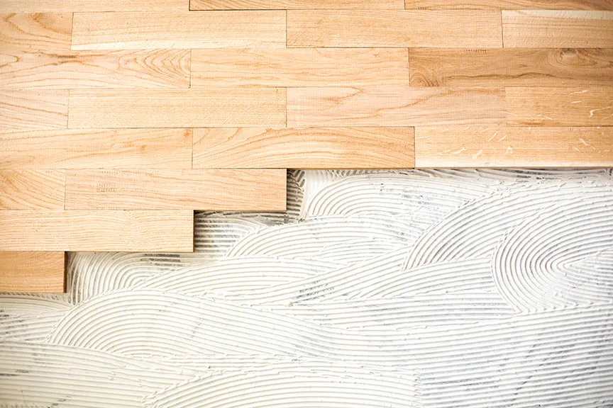partially assembled hardwood floors z-0